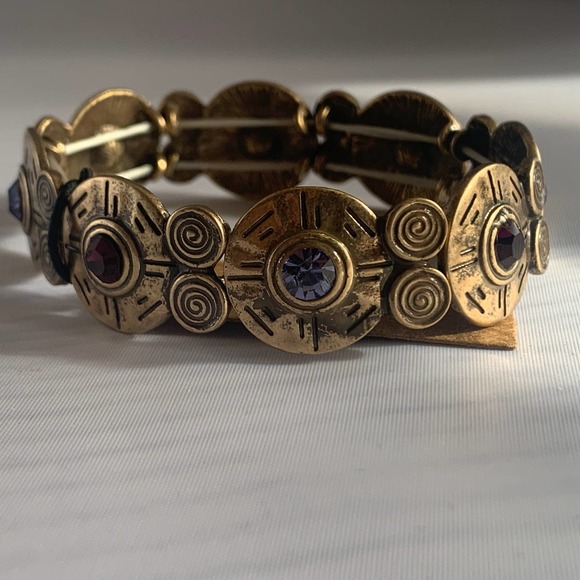 The Unbranded Brand Jewelry - Rain bracelet with multi-colored rhinestones NWT